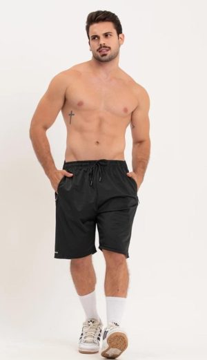SHORT MASCULINO COM BOLSO E ZIPER TRATOR COR MARINHO / XG CAMBORIÚ 03122