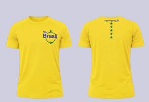 CAMISA BRASIL MASCULINA COR AMARELA / P PORTO FIT