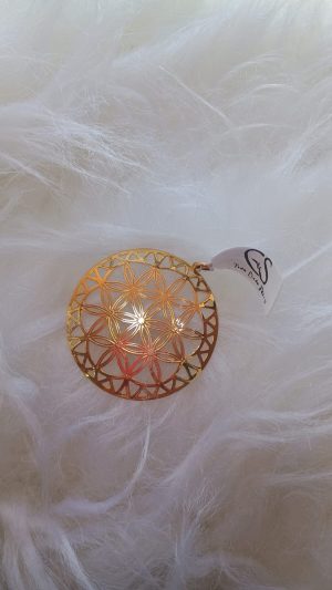 PINGENTE ARGOLA FOLHEADO OURO / ROMANEL