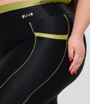 CALÇA GLOW CAN. COM BOLSO COR PISTACHE / XG PLUS POWER FIT