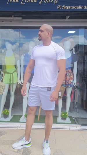CAMISA DRY M/C MASC COR BRANCO / GL PORTO FIT