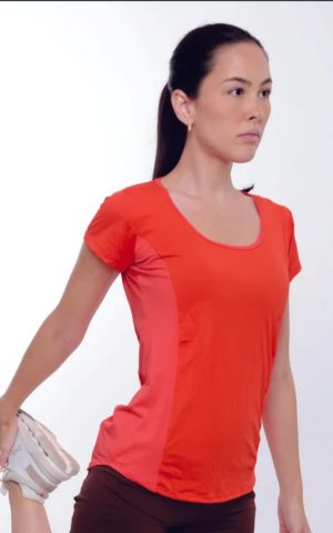 BLUSA FIT ACTION COM LARANJA / PS PORTO FIT