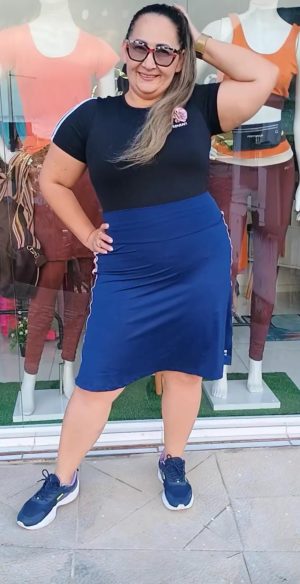 SAIA SHORTS FITNESS COR AZUL  / GG EMPULARI