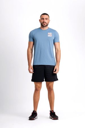 CAMISA POLIAMIDA DRY ESTAMPADA COR AZUL JEANSP / P SPORT COMPANY