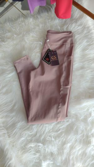 CALÇA LEGG COM BOLSO LATERAL 9853 COR SATIN / GG SARADOS