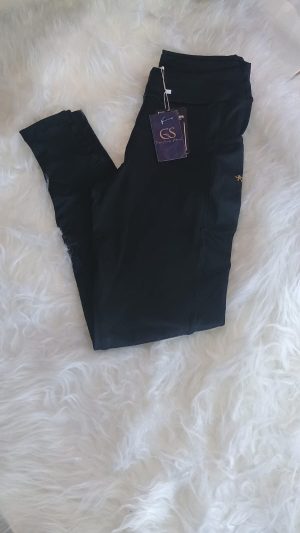 CALÇA LEGG COM BOLSO LATERAL 9853 COR PRETO / G SARADOS