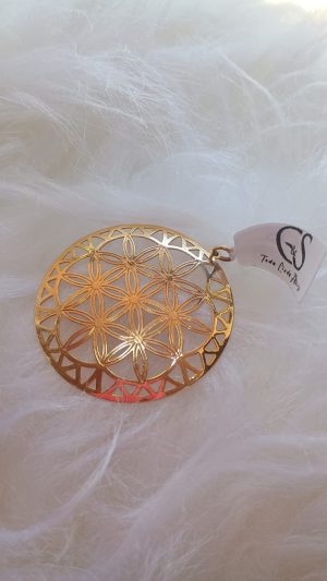 PINGENTE ARGOLA FOLHEADO OURO / ROMANEL