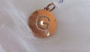 PINGENTE G ZIGONIA FOLHEADO OURO / ROMANEL