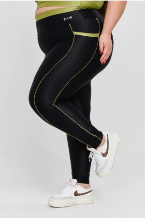 CALÇA GLOW CAN. COM BOLSO COR PISTACHE / XG PLUS POWER FIT
