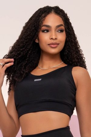 TOP COM BOJO 2204 COR PRETO / M SARADOS