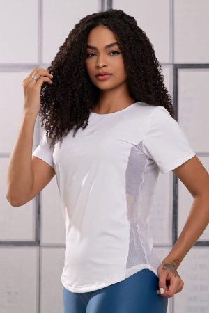 BLUSA FIT 2017 COR BRANCO / G SARADOS