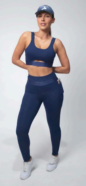 TOP FIT COSMUS COM BOJO COR MARINHO / MM PORTO FIT