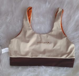 TOP CROPPED TRIS DUPLA FA COR COFFE / GL PORTO FIT