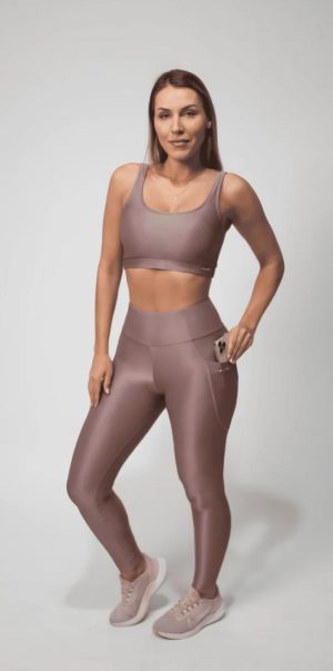 TOP RIB SHINE COR ROSE / M PORTO FIT