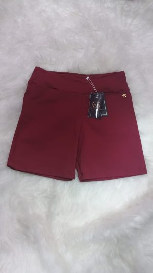 SHORT LISO 3117 COR CARMIM / GG SARADOS