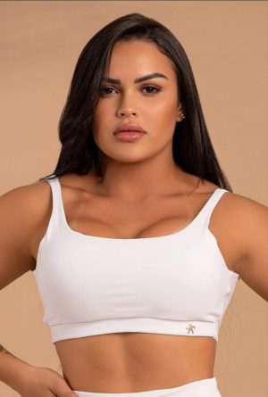 TOP COM BOJO 2205 COR BRANCO / G SARADOS