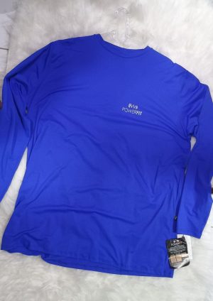 BLUSA DRY FIT M/LONGA COR AZUL BIC / G1 POWERFIT 665 PLUS SIZE