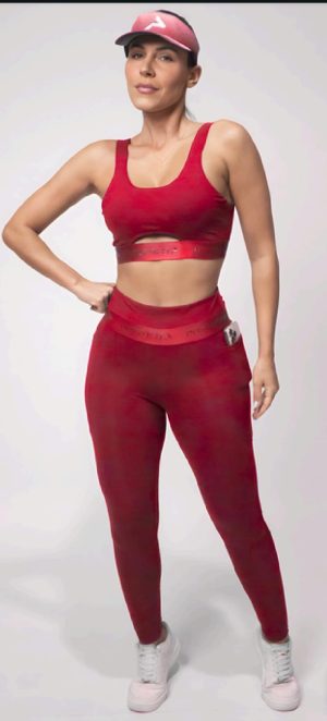 TOP FIT COSMUS COM BOJO COR RUBI / MM PORTO FIT
