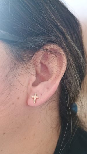 BRINCO BRUNA 10749 FOLHEADO OURO 18 K / BRUNA JOIAS