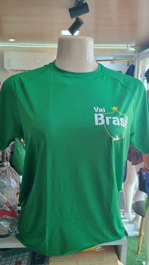 CAMISA BRASIL MASCULINA COR VERDE / P PORTO FIT