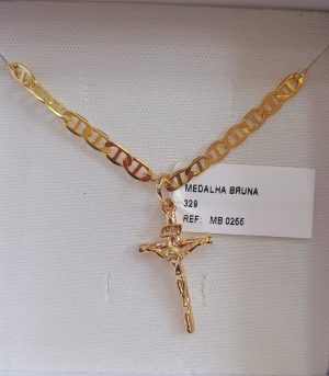 CORRENTE BRUNA 1974 FOLHEADO 18K / BRUNA JOIAS