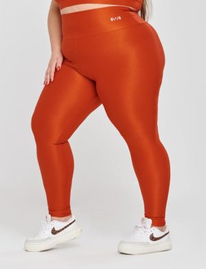 CALÇA CANELADA RECORTV COR FIRE GLOW / XG PLUS POWER FIT 2250