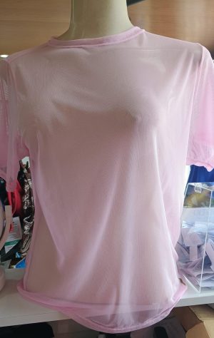 BLUSA TULE TEX COR ROSA BEBE / M PORTO FIT