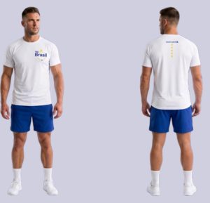 CAMISA BRASIL MASCULINO BRANCO/M PORTO FIT