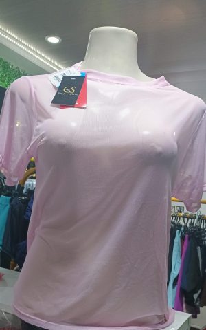 BLUSA TULE TEX COR ROSA BEBE / P PORTO FIT