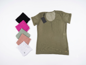 Blusa baby tule 2014 cor cru / M Sarados